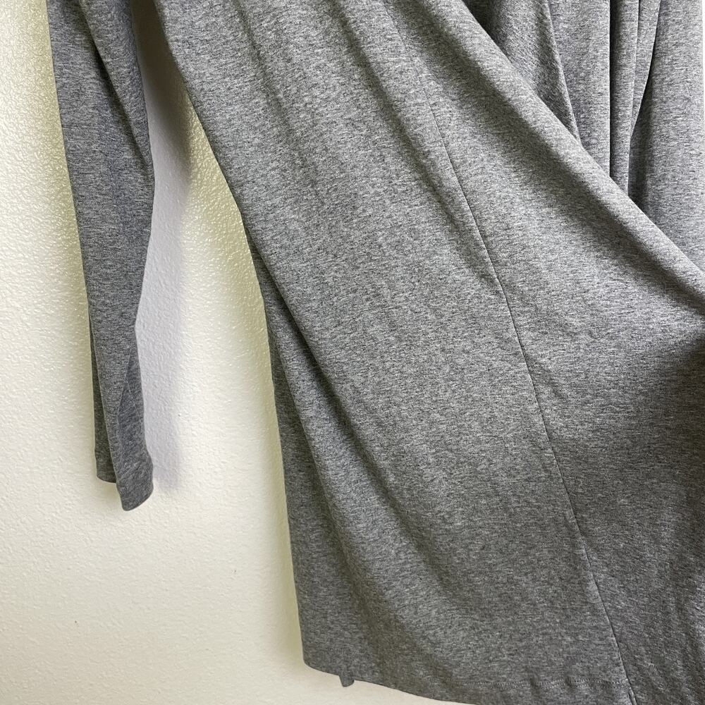 Indigenous Cardigan Womens XS Gray Organic Cotton Open Front Fair Trade Sweater - Picture 6 of 11